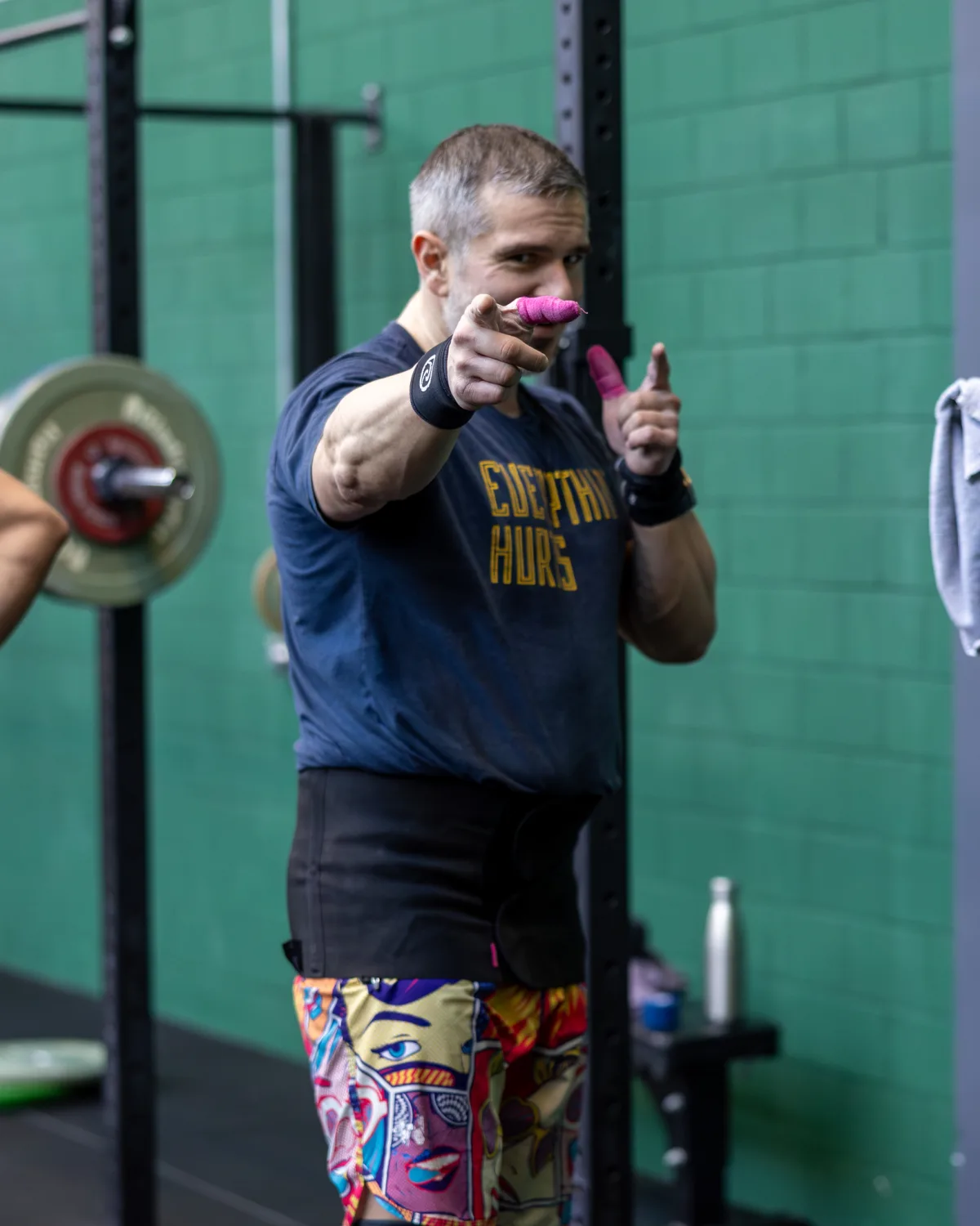 WE.FIT athlete pointing at you