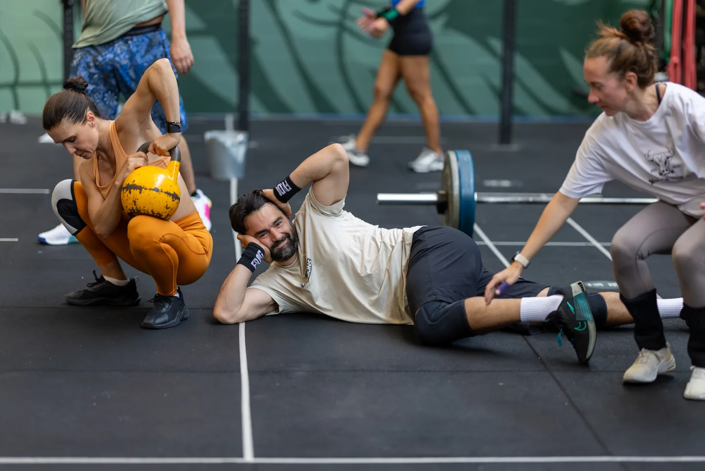 Athletes training together at WE.FIT